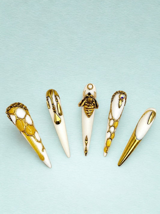 Honey Sovereign | Luxury Custom Press-On Nails